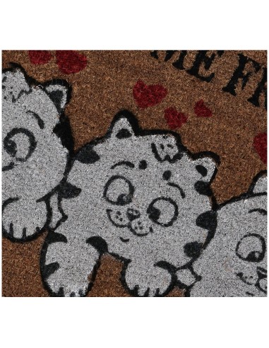 Felpuerto rectangular de coco cm. 40X70 GATO ALEGRE