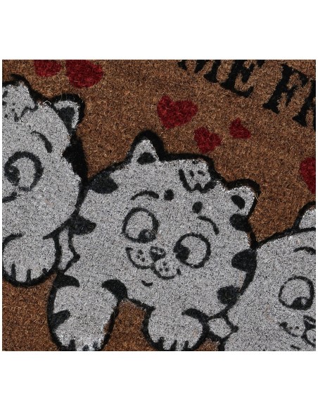 Zerbino Rettangolare in cocco cm. 40X70 ALLEGRO GATTO