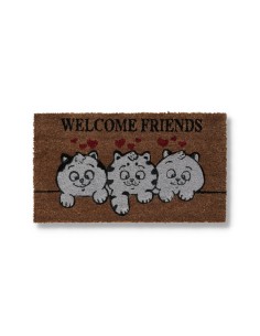 Felpuerto rectangular de coco cm. 40X70 GATO ALEGRE