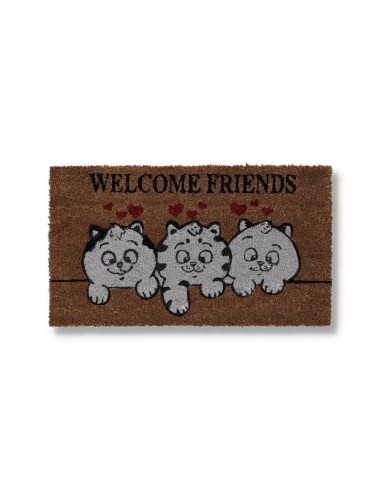 Felpuerto rectangular de coco cm. 40X70 GATO ALEGRE