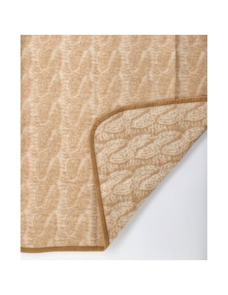 Couverture de mélange de laine double face TRECCE