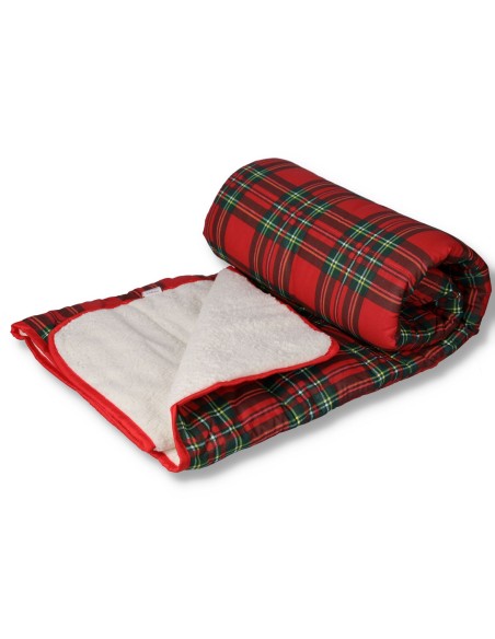 Plaid pelliccetta 130X160 cm. SCOZZESE