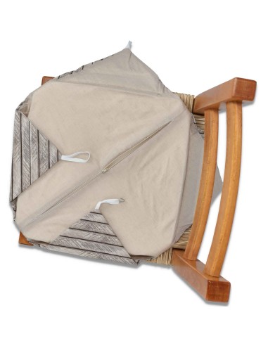 Cojín de silla inamovible con impresión digital de aletas TURNSOLE de onda