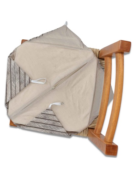 Coussin de chaise inamovible avec vague TURNSOLE nageoires impression numérique