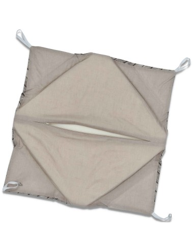 Coussin de chaise inamovible avec vague TURNSOLE nageoires impression numérique