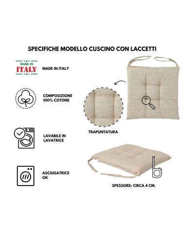 Cuscino morbidone 40x40 cm. JACK SCOZZESE