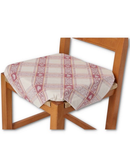 Cuscino sedia cucina sfoderabile modello alette DAMA