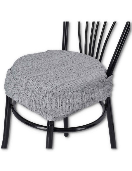 Melange Runde Jacquard Kissen mit Herz