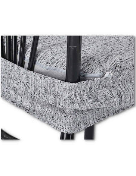 Melange Runde Jacquard Kissen mit Herz