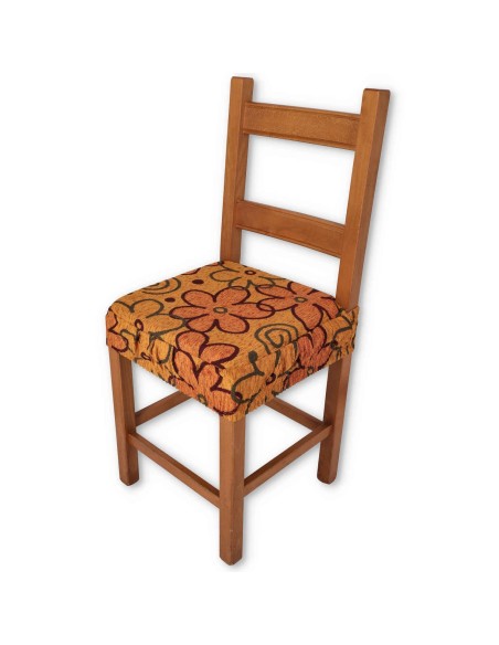 Daisy chaise coussin couvre avec bande élastique