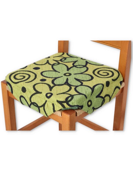 Daisy chaise coussin couvre avec rabats