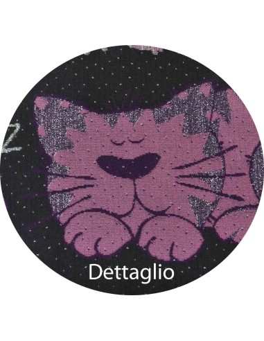 Teppich Zerbino Velvet cm 40X60 GATTO LILLA