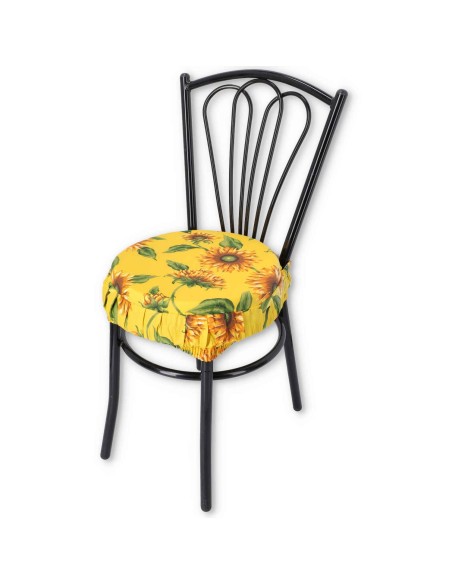 Gransole Couvercle rond pour les coussins de chaise avec bande élastique