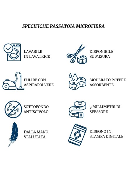 Tappeto passatoia antiscivolo TRANSFER VASI