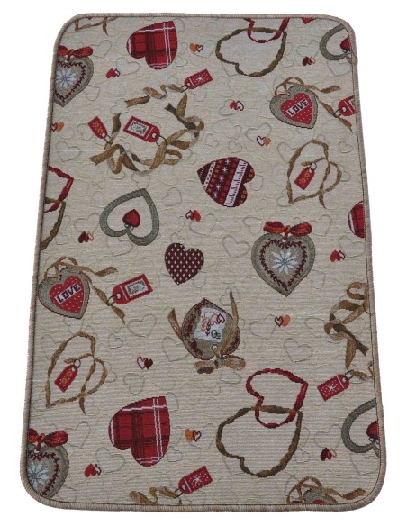 Cuori Tapis anti-dérapant 53 cm de largeur et gobelin différentes tailles