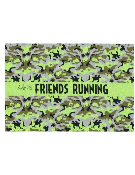 Tappetino ingresso asciugapassi 40x60 cm. FRIENDS RUNNING