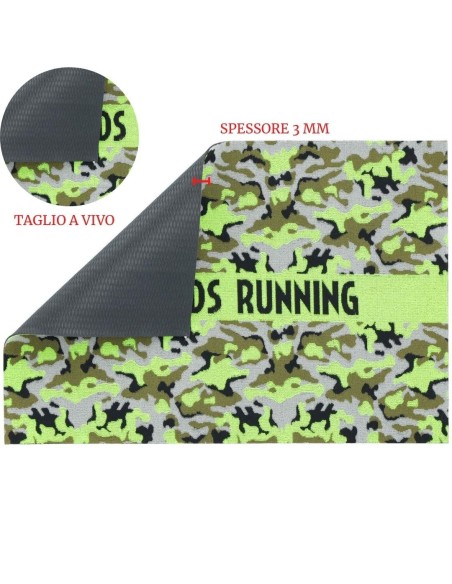 Tappetino ingresso asciugapassi 40x60 cm. FRIENDS RUNNING