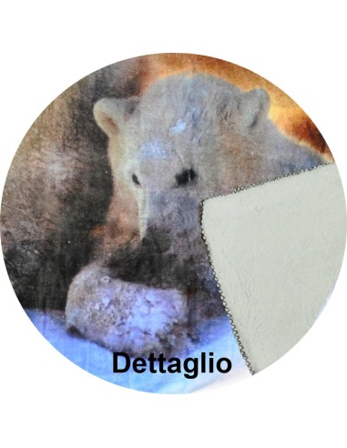 Bear Digital Lamm-wolle Plaid 130 x 160 cm