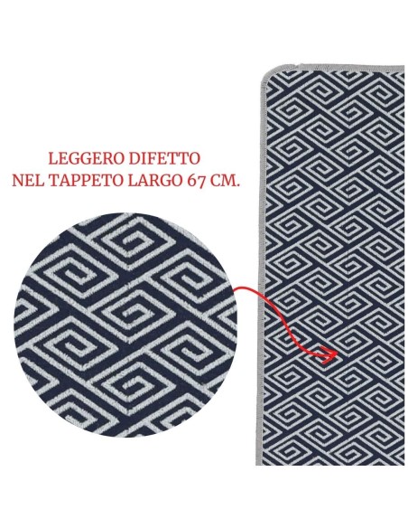 Passatoia multiuso antiscivolo lavabile larga 67 cm. MAZE