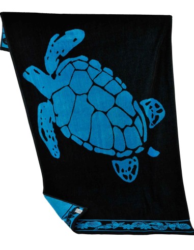 Big Turtle Toalla de playa en spugna90x170 cm.