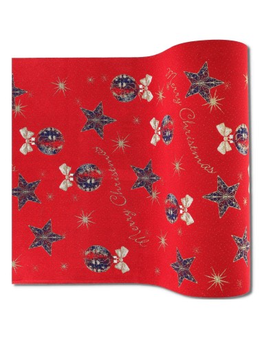 Alfombra grande de Navidad 100x97 cm. DECORACIONES NAVIDEÑAS ROJAS