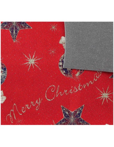 Alfombra grande de Navidad 100x97 cm. DECORACIONES NAVIDEÑAS ROJAS