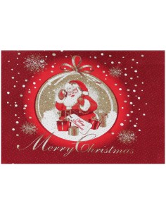 Gran alfombra roja de Navidad 100x71 cm. BOLA DE VIDRIO 2