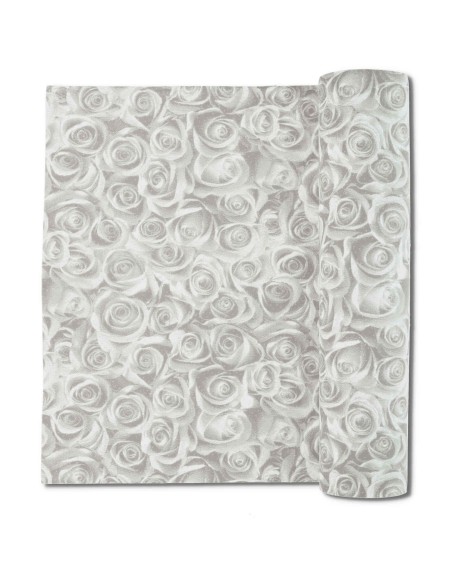 Tapis de mariage avec film 1 mètre de large ROSE BIANCHE