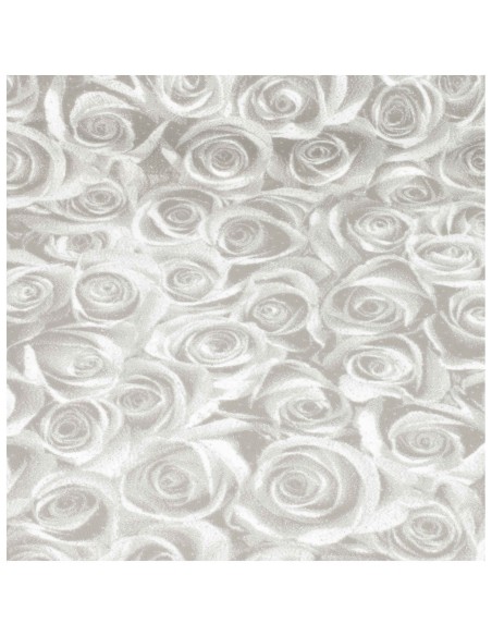 Tappeto Nuziale con pellicola largo 1 metro ROSE BIANCHE