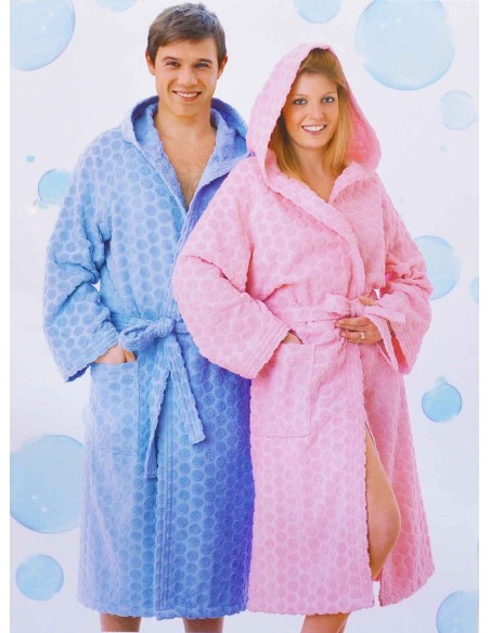 Bolle Bademantel, Baumwolle Jacquard