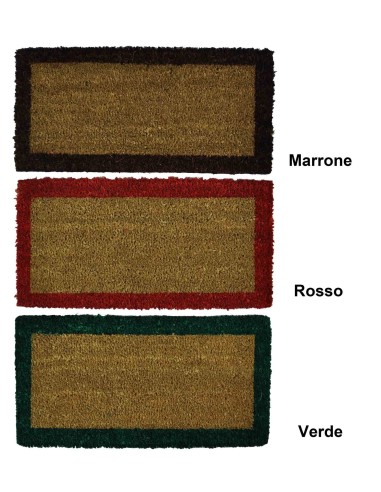 Bordo rung in Kokos Fußmatte 25 x 50 cm.