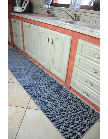 Alfombra de cocina lavable y antideslizante de 55 cm de ancho. LABERINTO