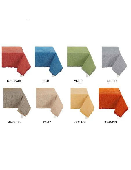 Rain Tableau de chenille de nappe couvre diverses mesures