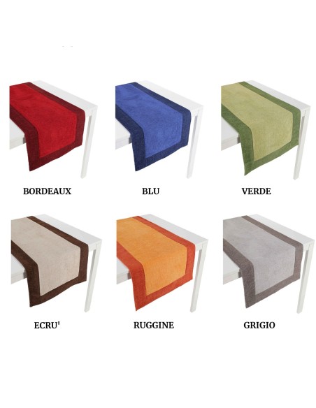 Intreccio Jacquard chenille table runner différentes tailles