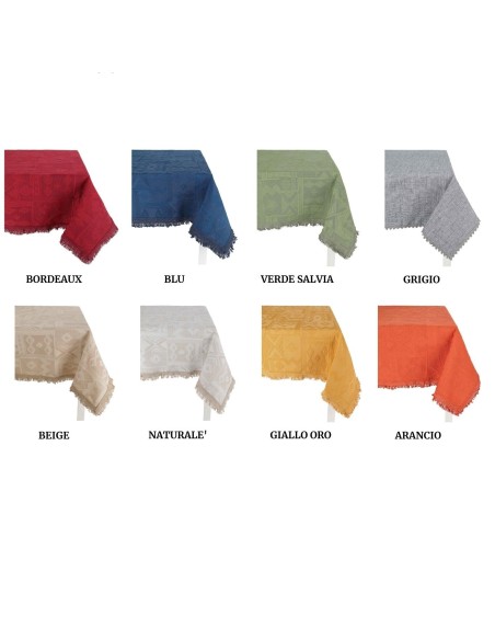 Mexico autour de la nappe Jacquard 180 cm