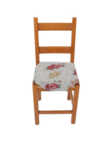 Cuscino coprisedia imbottito con alette gobelin ROSETO DELUXE