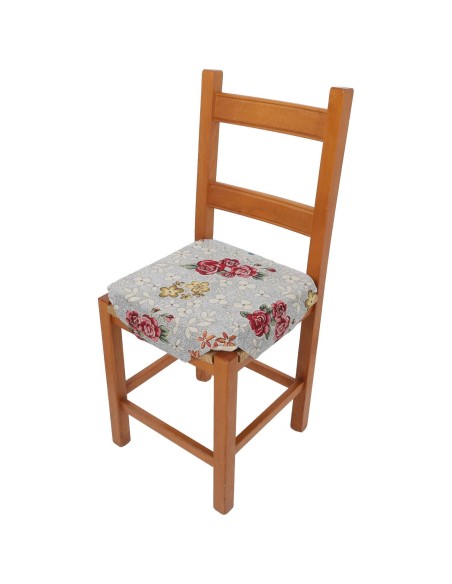 Coussin rembourré housse de chaise avec ailettes de gobelin ROSETO DELUXE