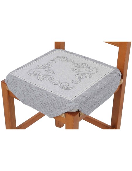 Coussin de housse de siège avec housse amovible avec ailettes en MOUSSELINE