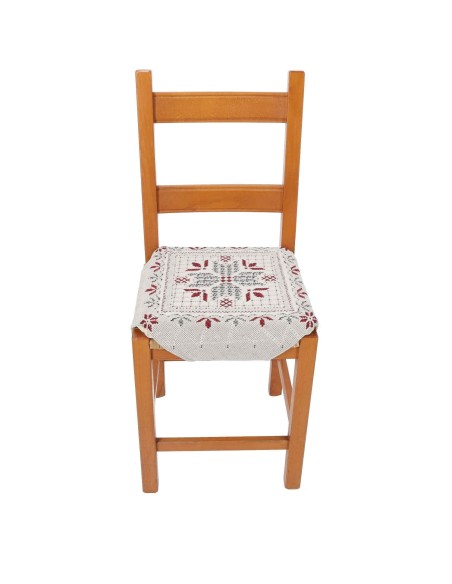 Coussin de housse de chaise rembourré et amovible avec ailettes TRICOT