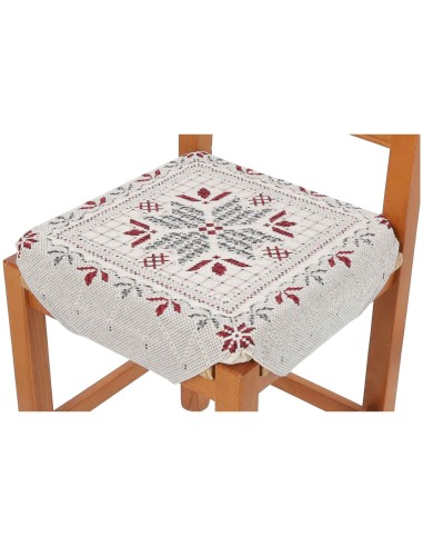 Cuscino coprisedia imbottito e sfoderabile con alette TRICOT