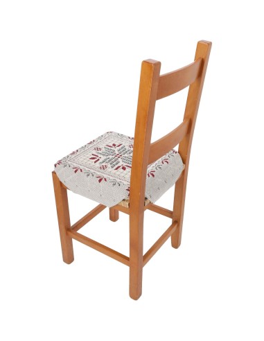 Cojín de funda de silla acolchado y extraíble con aletas TRICOT