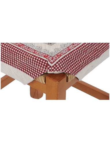 Cojín de silla Chenille con funda extraíble con aletas MONT BLANC