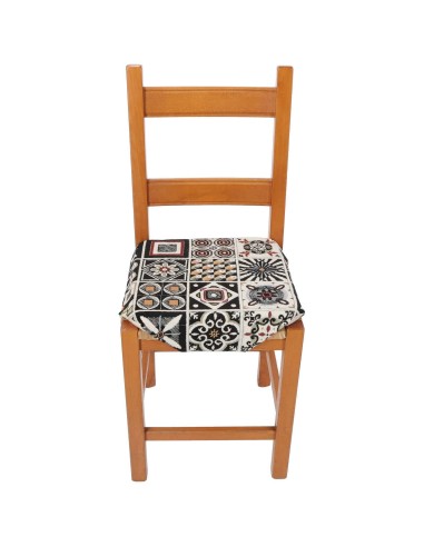 Coussin de chaise Chenille avec palmes MAJORQUE