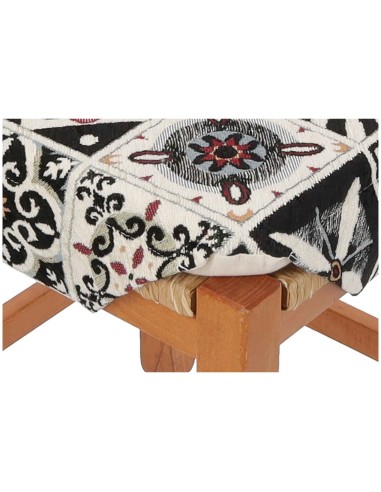 Cojín de silla Chenille con aletas MALLORCA