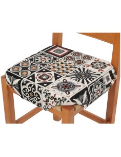 Cojín de silla Chenille con aletas MALLORCA