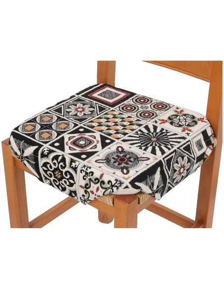 Cojín de silla Chenille con aletas MALLORCA