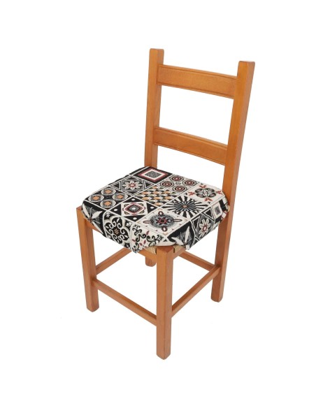 Coussin de chaise Chenille avec palmes MAJORQUE