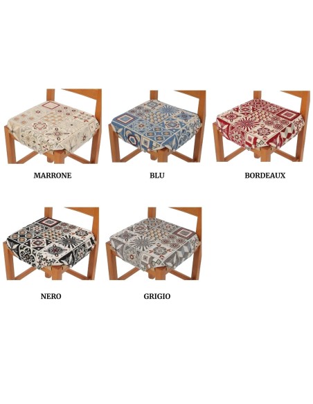 Cuscino coprisedia in ciniglia con alette MAIORCA