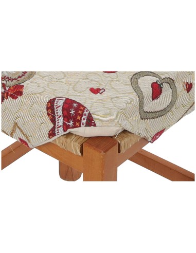 Cojín de funda de silla lavable con aletas LOVE LUXORY