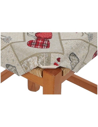 Cojín de funda de silla lavable con pantorrillas RED LUXORY